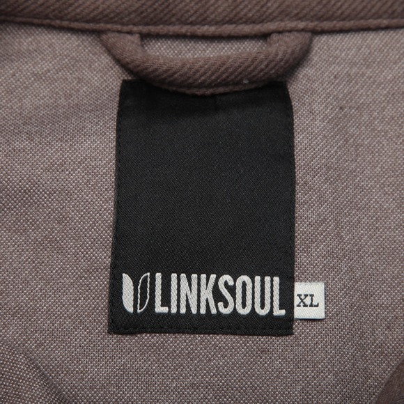 Linksoul Wyeth Shirt Jacket Mens XL Gray Snap Front Long Sleeve Pockets Shacket - Picture 4 of 12